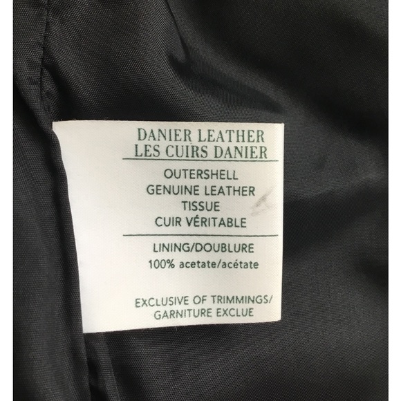 Danier black leather jacket - Picture 4 of 5